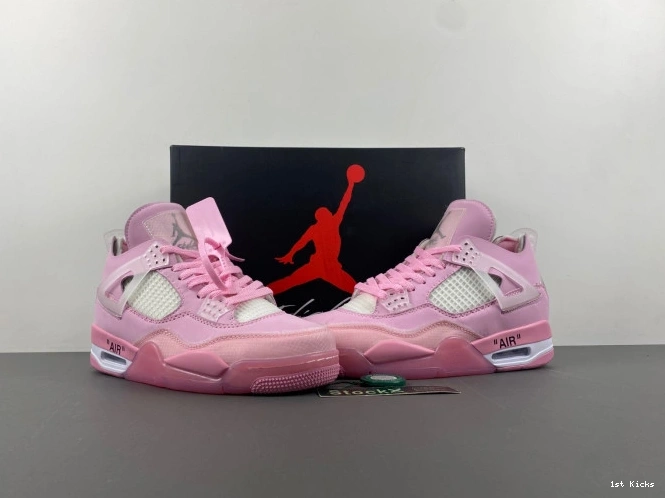 4 X OFF-WHITE JORDAN PINK 0813